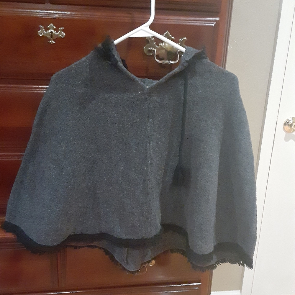 Vintage 90's Free People Poncho Sweater